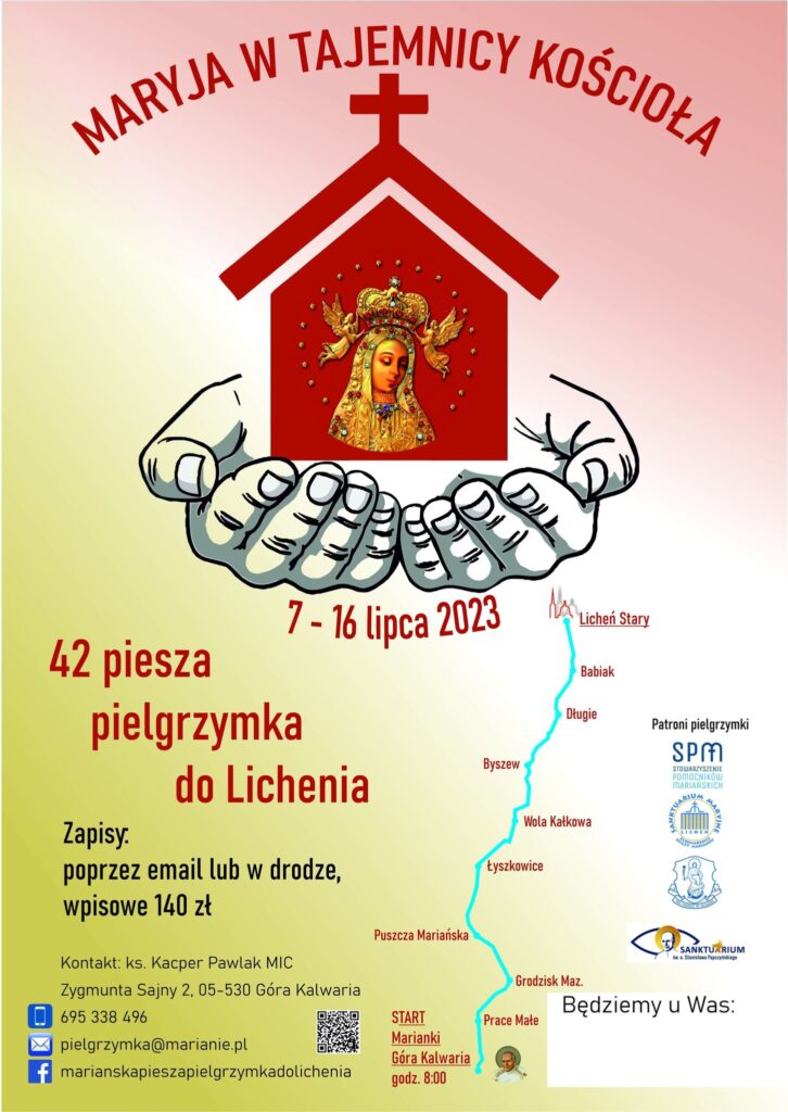 Pielgrzymka z Kalwarii do Lichenia - plakat